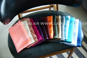 color silk scarf