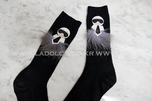 기획상품)karl fur socks(handmade)