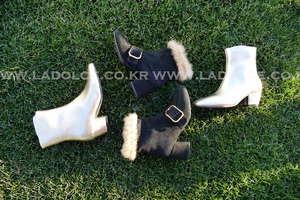 handmade)buckle fur boots(100%소가죽+안감렉스퍼)