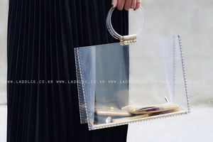square clear tote bag