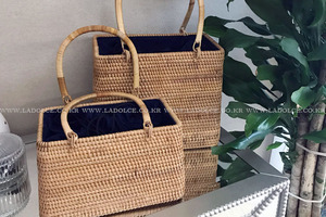 square bamboo nature bags