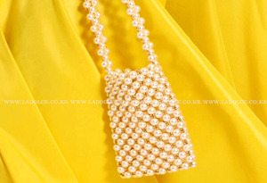 기획상품-하이퀄리티)gold pearl cross bag(handmade)