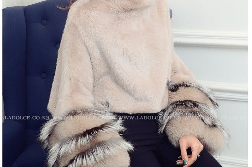 컬렉션라인) mink shawl jacket(100%mink+fox)