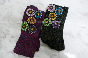 기획상품)winter point jewelry socks(handmade)-한파용